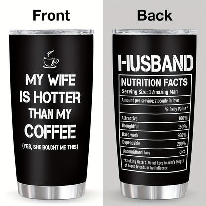 1pcs Husband Gifts For Wife, Best Husband Gifts, Husband Coffee Mug Glass 20oz, Anniversary Birthday Gift For Husband, Gifts For Husband Valentine's Day Father's Day Mother's Day