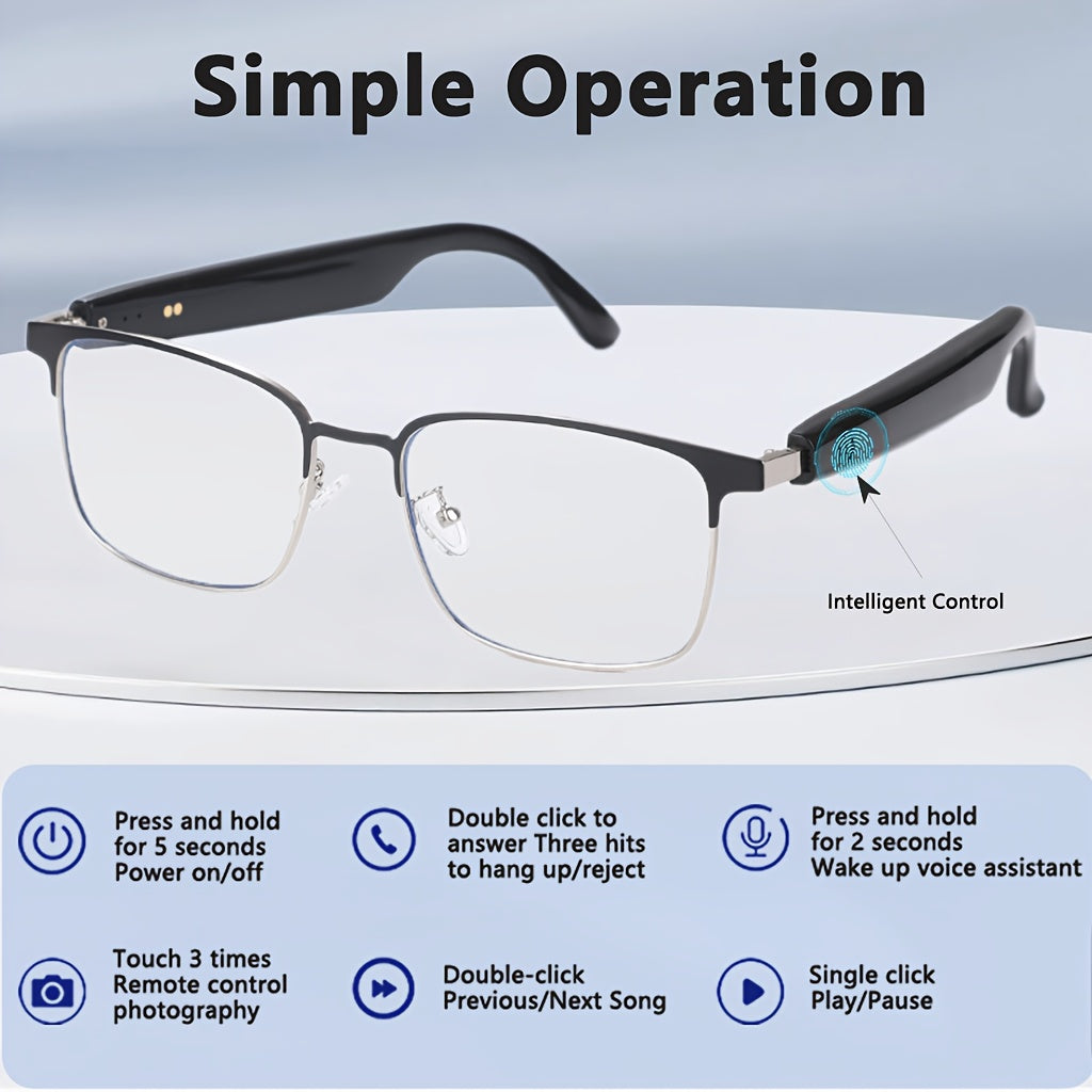 AI Smart Translation Glasses, Supporting 164 Languages, Polarized Lenses, Built-in Microphone Speaker, AI Voice Assistant, Compatible With IOS/Android, Suitable For Both Men And Women, Halloween Gifts