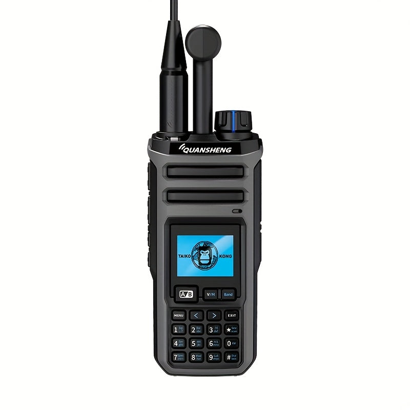 Quansheng UV-TK11 Dual Band Walkie Talkie - 10W High Power Two-Way Radio with NOAA Weather Alerts, 999 Channels, Type-C Charging & Battery, Global Intercom Compatible, Long Range Communication for Outdoor, Hiking, Emergency,