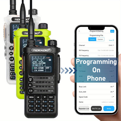 TIDRADIO H8 10Watt Long Range Walkie Talkies - Portable, UHF Two Way Radio with Flashlight for Adults & Outdoor Enthusiasts