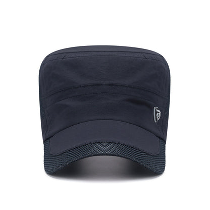 2pcs Men'S Quick-Dry Sun Protection Hats - Breathable Mesh, Lightweight, Adjustable Buckle Closure, Ideal for Outdoor Activities, Outdoor Protection Gear | Stylish Headgear | Lightweight Hat