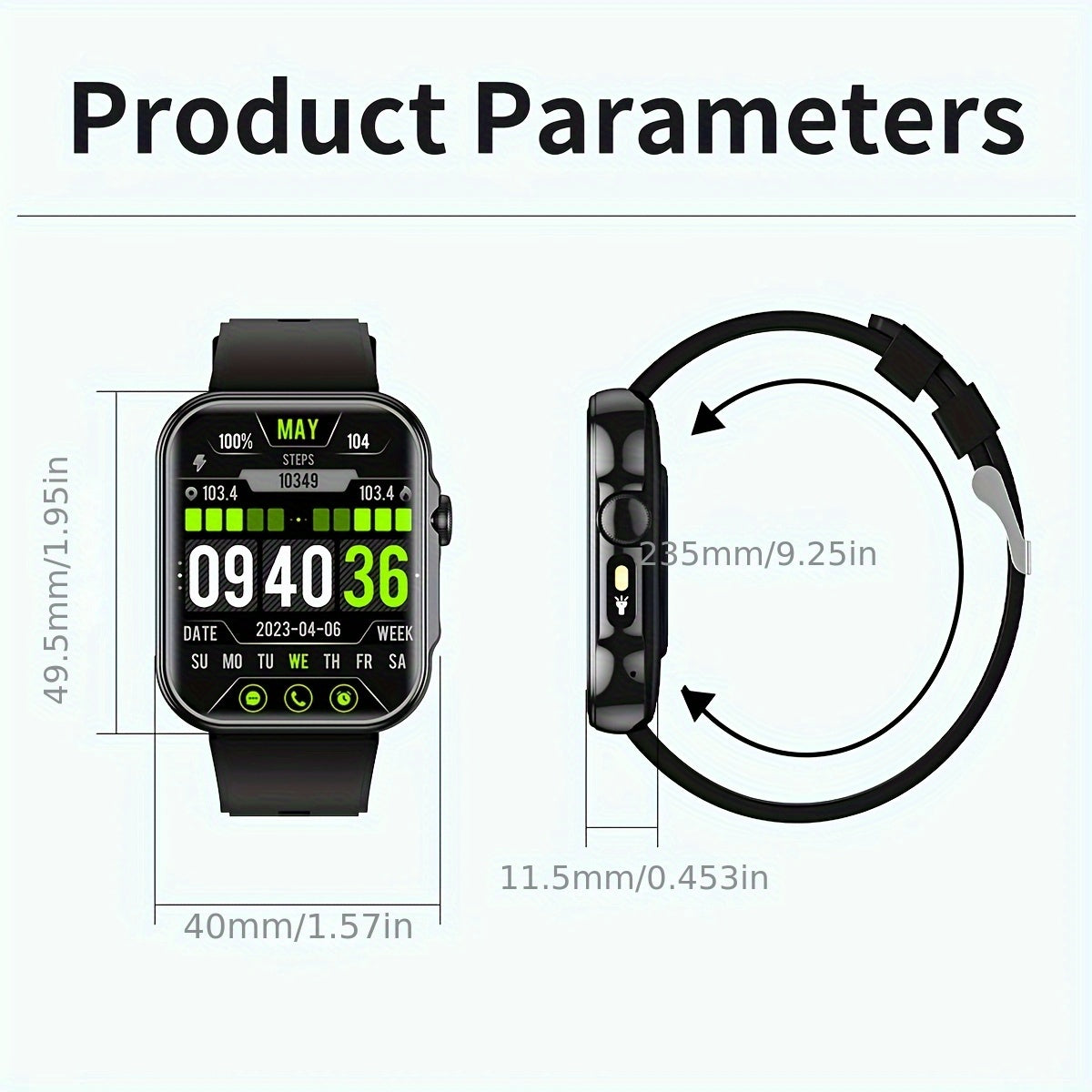 Men's Smart Watch with LED flashlight, IPX7 High Quality, Wireless calling and SMS reminder, 2.02-inch HD Large Screen, Sports Mode, Zinc Alloy, Outdoor Sports Smartwatch, Men's Watch, Compatible for iPhone and Android