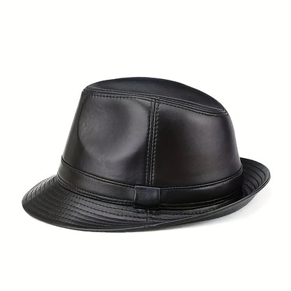 Spring And Autumn First Layer Real Sheepskin HatsMen'S Top HatsGentlemen'S Cowboy BritishJazz HatsMiddle-aged And Elderly Men'S Hats On The Beach