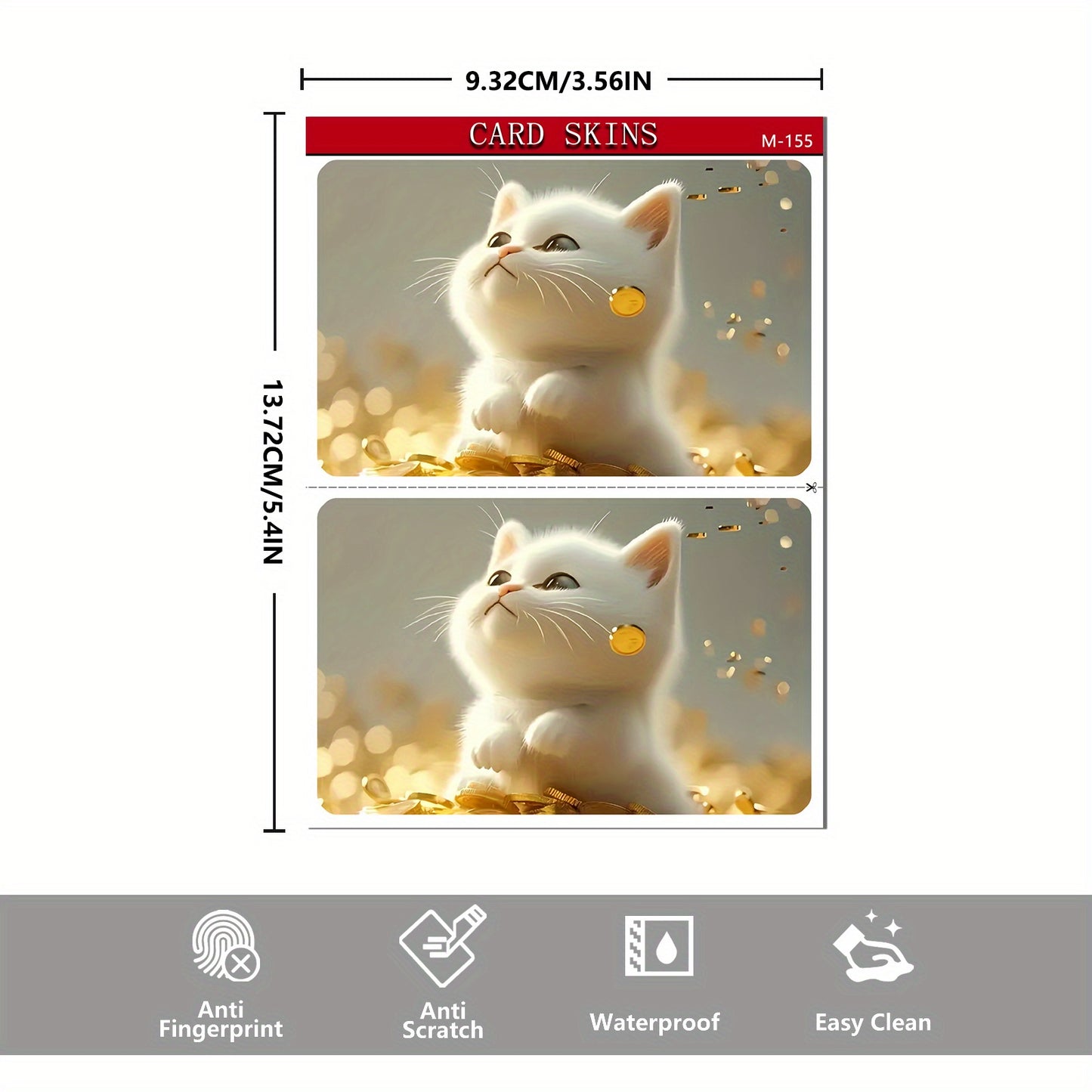 Two Shiny Credit Card Skins Made of Ultra-Thin Vinyl, Designed for Credit Cards, Debit Cards, Transit Cards, And Key Cards, Providing Protection And Personalization for Bank Cards with Features Like ing, Scratch Resistance, A