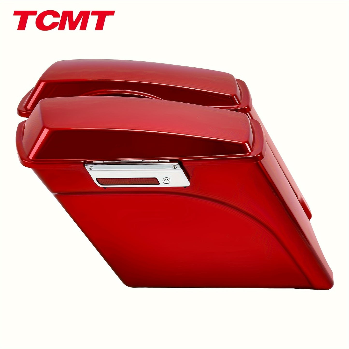 TCMT 5" Stretched Saddlebags Fit For Street Electra Glide Road King Ultra Classic Touring 1993-2013