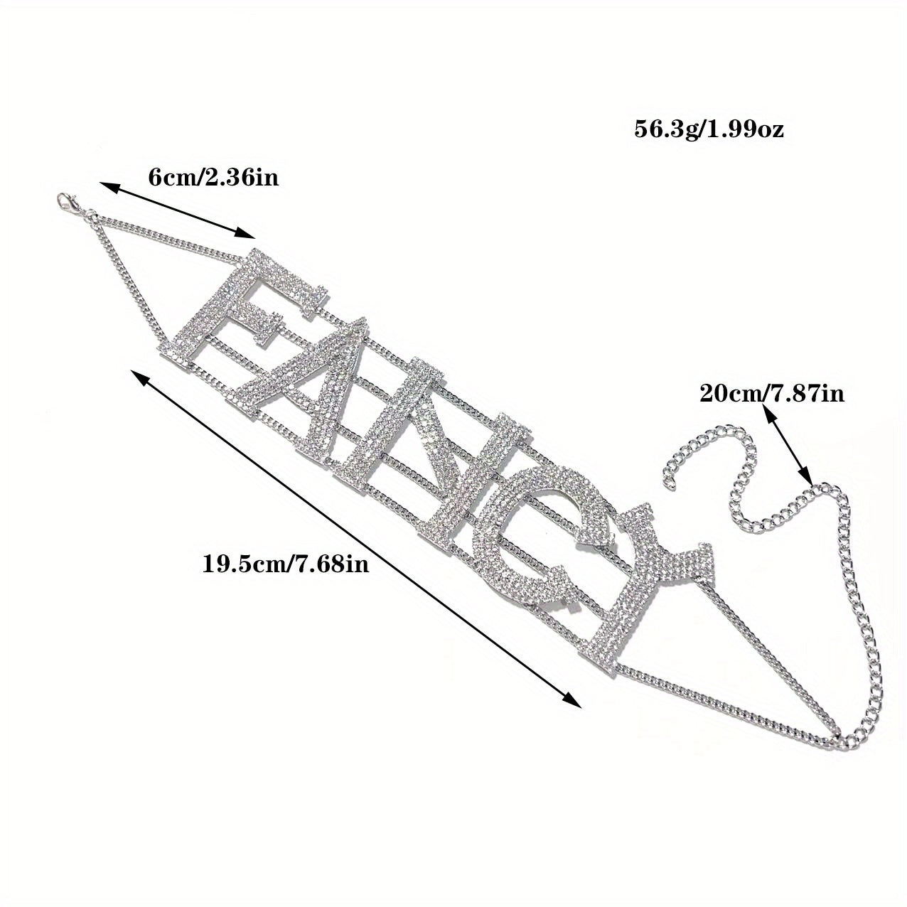 Hip Hop Multi-layer Necklace FANCY Letter Necklace Ins Sexy Exaggerated Collar Collar