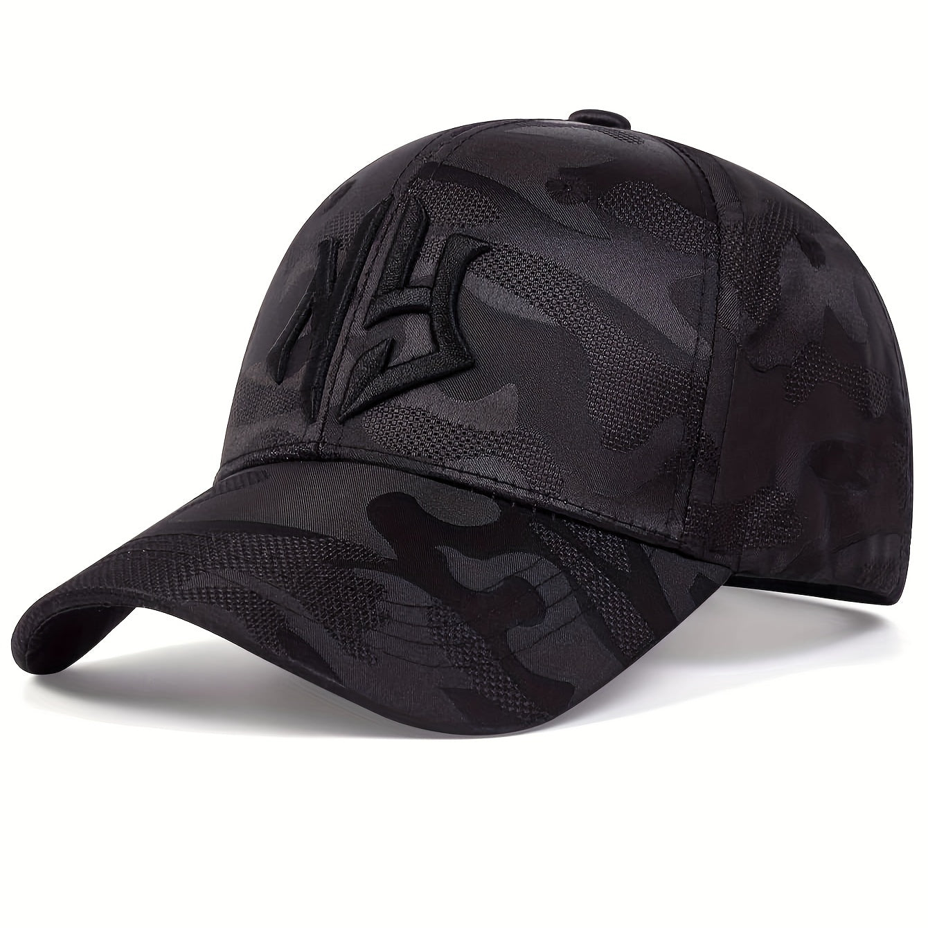 Trendy Embroidery Camouflage Baseball Cap Unisex Hip Hop Dad Hat Lightweight Adjustable Sun Hats For Women & Men