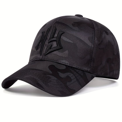 Trendy Embroidery Camouflage Baseball Cap Unisex Hip Hop Dad Hat Lightweight Adjustable Sun Hats For Women & Men