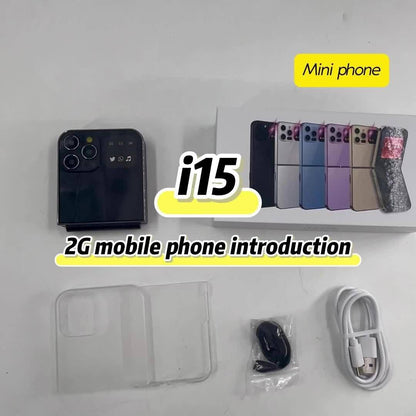 Dual-Sim Flip Phone | Retro Design With 2G Network, 1350Mah Battery, Multifunctional Features Including Entertainment, Tools, File Management, Audio Player, Fm Radio, Camera, Contact Management - Yue Cui I15Pro