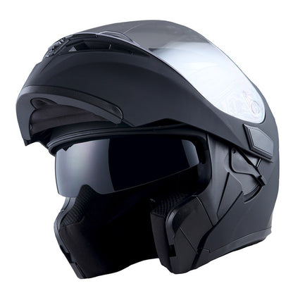 MOTORCYCLE MODULAR FULL FACE HELMET FLIP UP DUAL VISOR HELMET