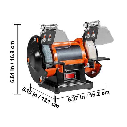 VEVOR Bench Polisher & Buffing Machine for Metal/Jewelry/Wood - With Wool & Abrasive Wheels, 100 Tools, 3590RPM