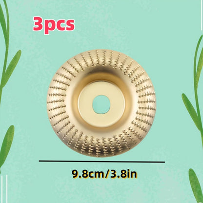 [Premium Wood Carving Discs] 3pcs Premium Durable Wood Carving Discs Set | Grinding Shaping Polishing Woodworking Tools