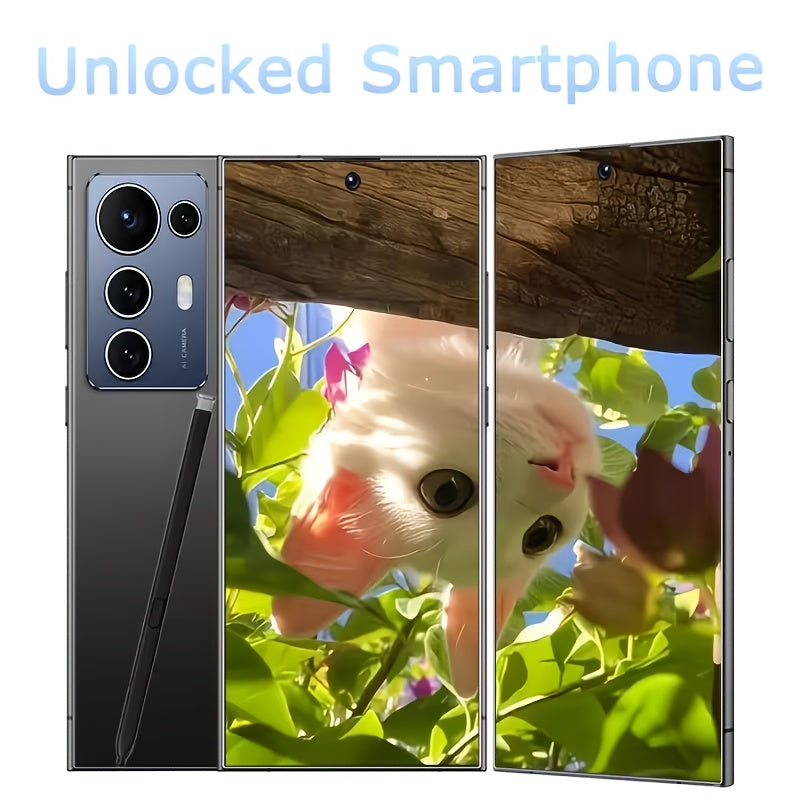 2026 new S25 Ultra Smartphone | 6.8-inch Display, 12GB RAM, 512GB Storage, Dual SIM Dual Standby, Android System, Fingerprint Unlock, Facial Recognition, Includes Headphones, Data Cable, Phone Case & Screen Protector, Fully F