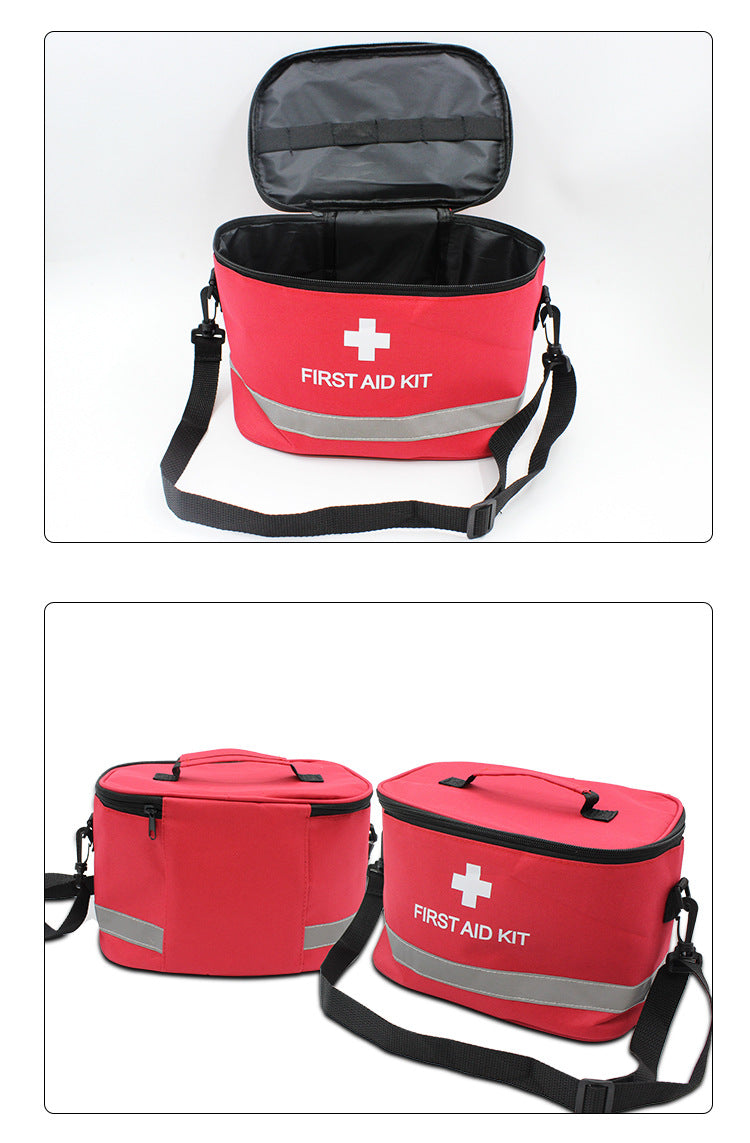 Large Family First Aid Kit - Can hold 300pcs of comprehensive emergency medical supplies, suitable for home, camping, outdoor, car, travel, work, and school survival. (Empty bag)