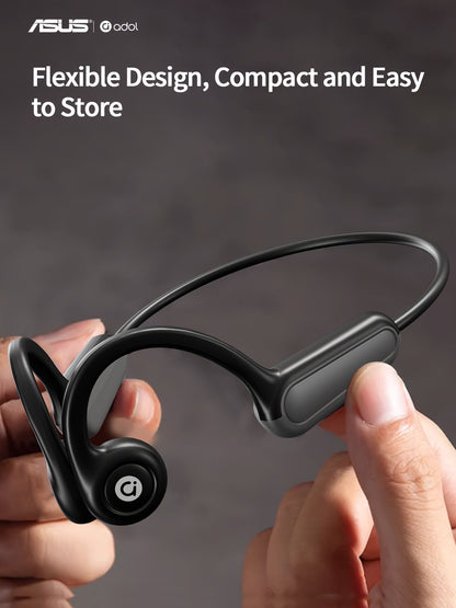 ASUS Bone Conduction Open-Ear Wireless Earphones with Mic and Multi-Function Controls, Perfect for Sports, Fitness, Riding, and Gaming