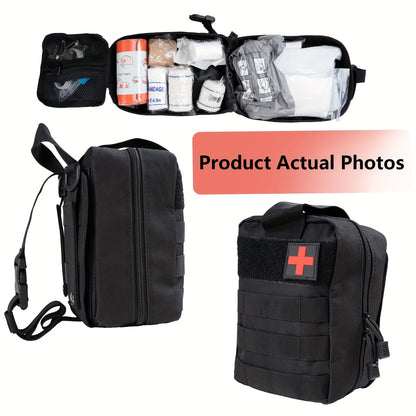 363pcs Portable First Aid Kits, Essential First Aid Kits for Emergencies, Suitable for Families, Cars, Camping, And Hiking, Best for Christmas, Perfect for Thanksgiving, Without Battery
