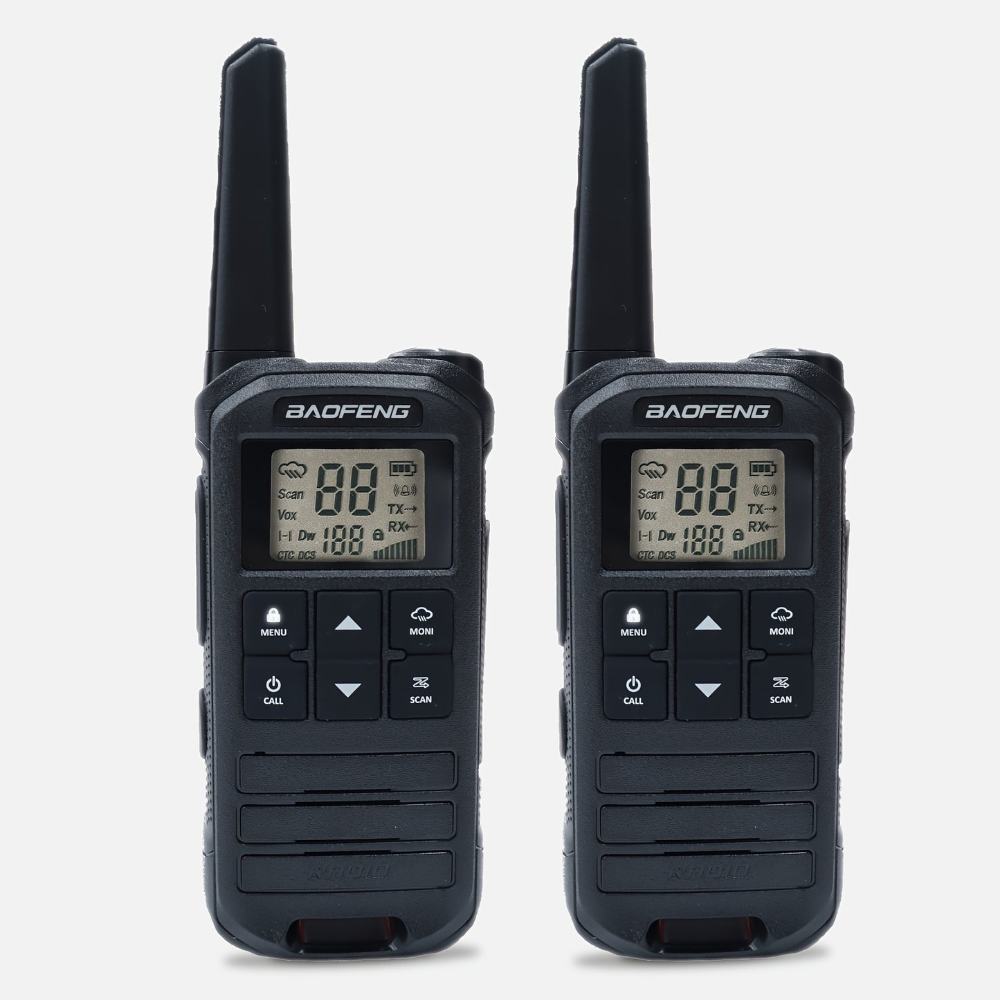 BAOFENG FR-22A FRS Two-Way Radio for Adults - Long Range, USB-C Charging, Rechargeable, NOAA, Flashlight, 1.5-3km Range, 36V Operating Voltage, ABS Material, Business Frequency, Outdoor Communication, Sleek Design, Durable Co
