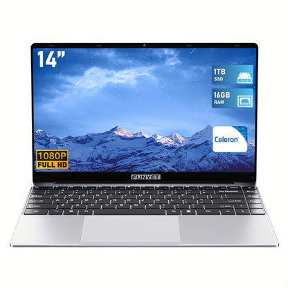 FUNYET Laptop Computer, Gaming Laptops 2026, Lap Top PC , 8GB/16GB RAM 256GB/512GB/1TB SSD, N5095 Processor(up to 2.9 GHz), FHD 1920 x 1080
