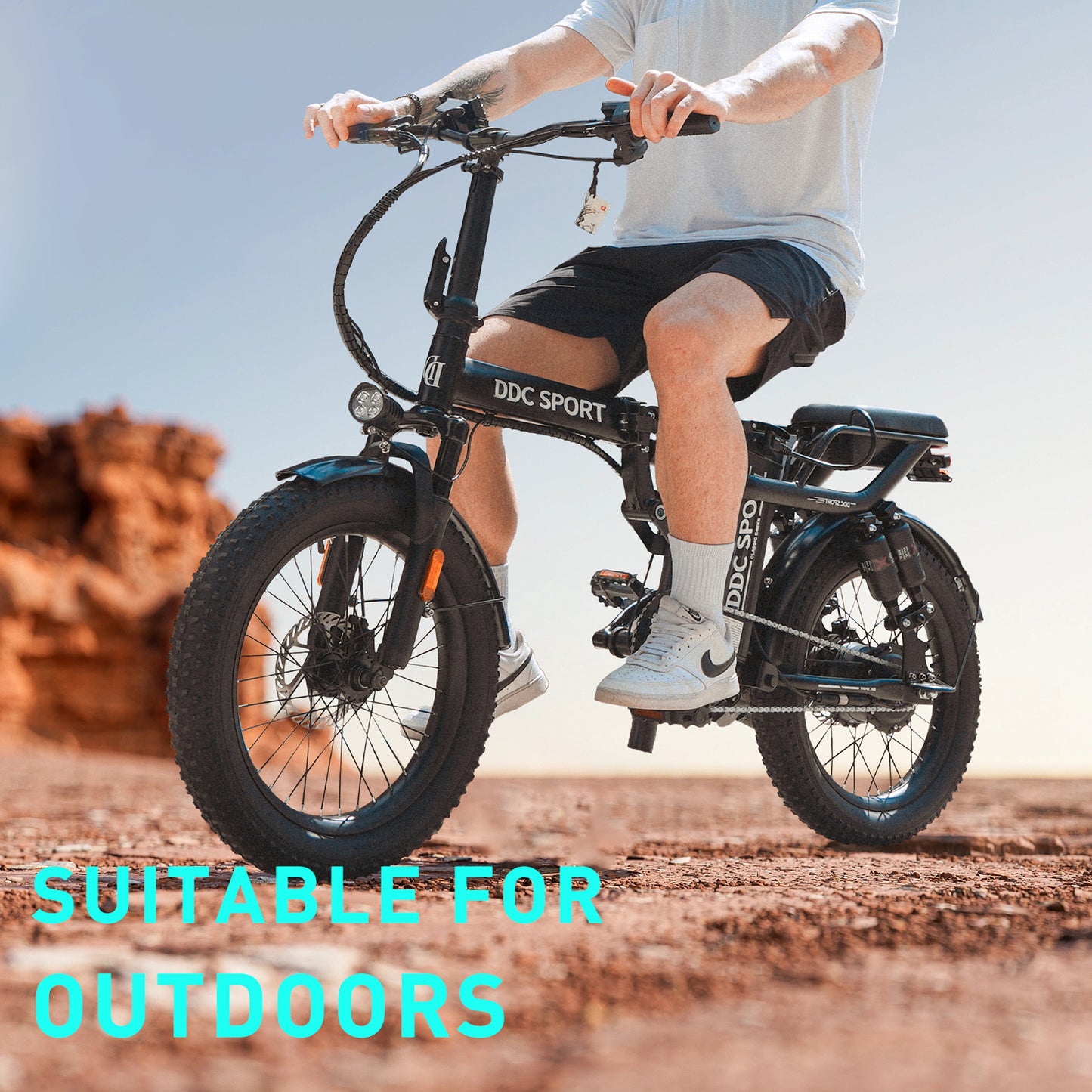 Eclio F02 Electric Bike for Adults, 20mph Ebike with 48V Removable Battery, 20" FAT Tires & LCD Display, Supports 330lbs - Ideal for Commuting & Urban Leisure Riding