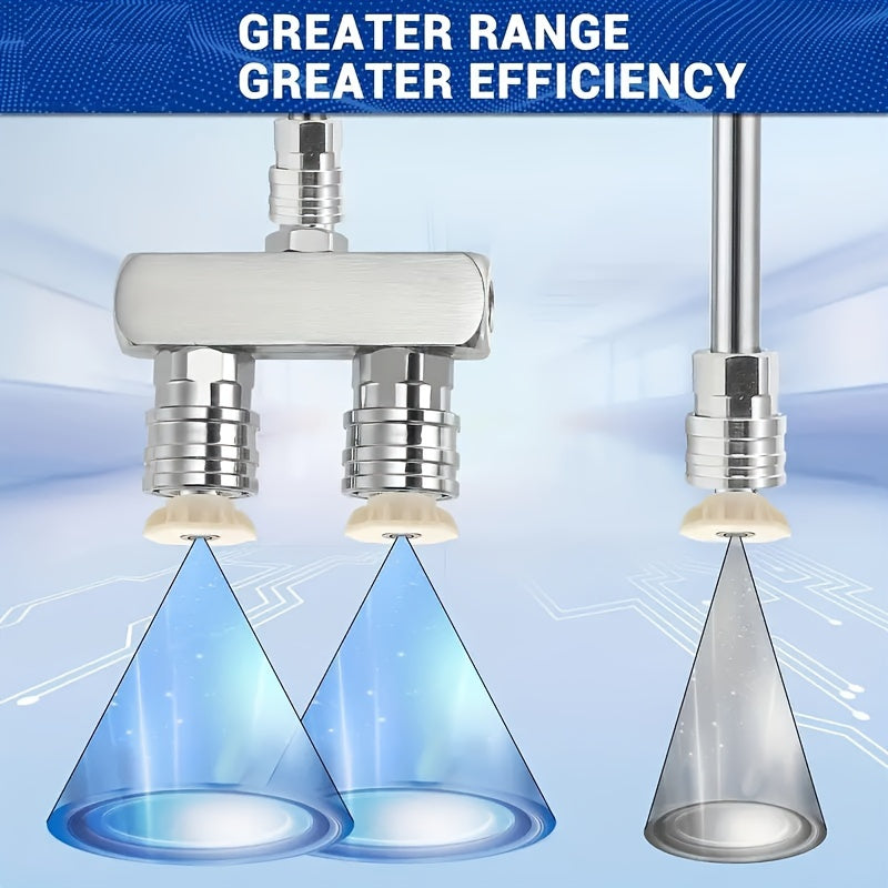 2 in 1pc Electric Cleaning Machine Nozzle High-Pressure Washer Head, Dual High-Pressure Washer Nozzles 4 High-Pressure Washer Nozzles with a quarter Inch Quick Connect, 5000 PSI Effectively Cleans Various Stains for Car Washi