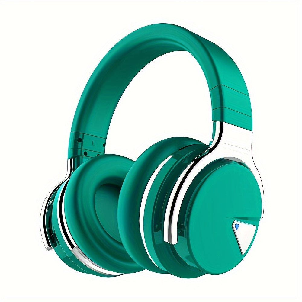 Active Noise Cancelling Wireless Headphones, 30H Playtime, with Microphone, Deep Bass, 30 Hours Playtime