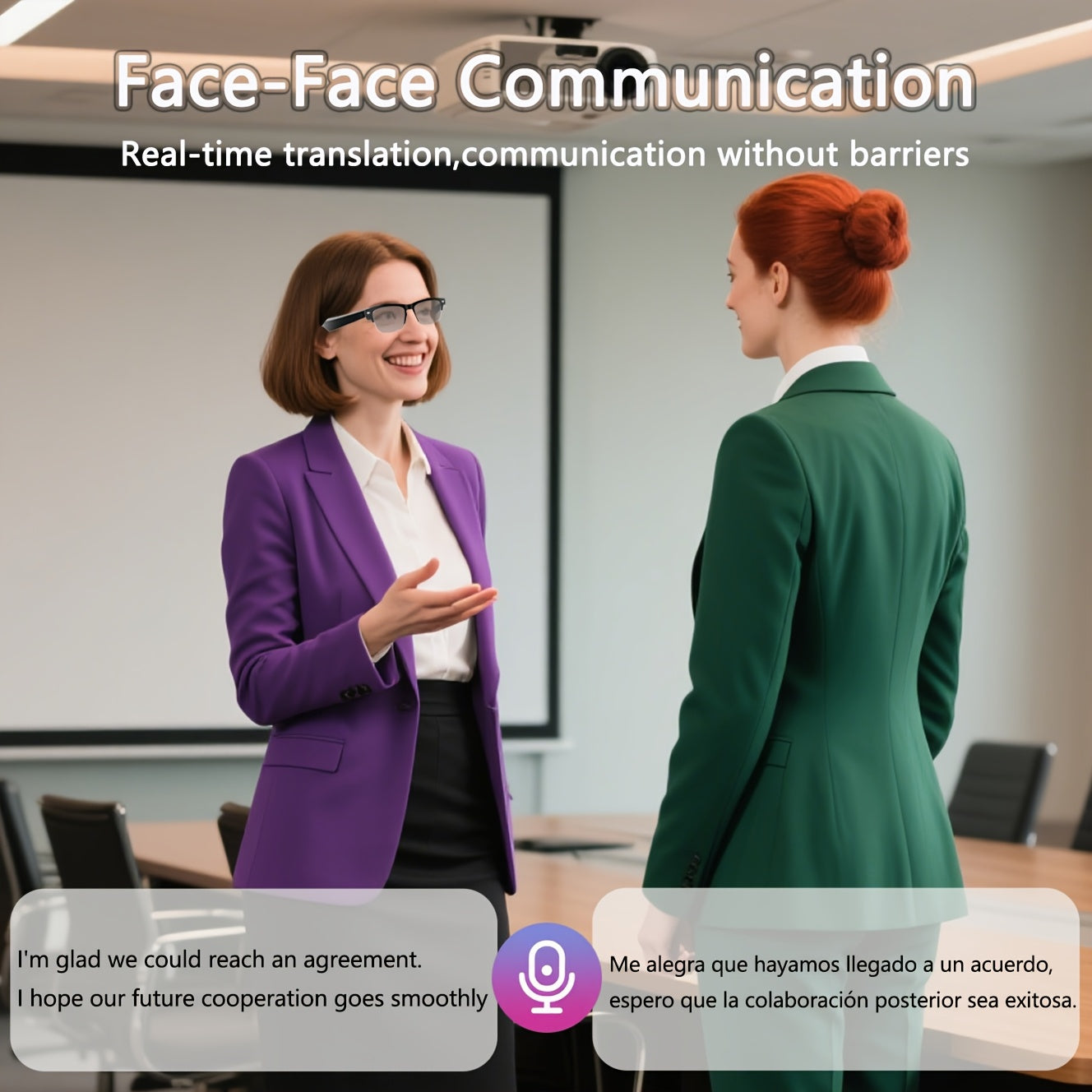 AI Smart Glasses with 160 Languages Real Time Translation Support, Chat GPT System, Multi-functional Audio Glasses for Men And Women, Built-in Microphone And Speaker, Calls Music Playback And Hands-Free Calling, Physical Colo