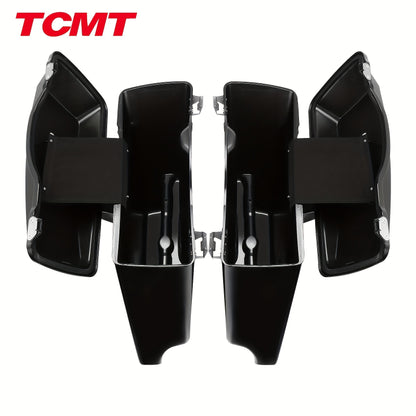 TCMT 5" Stretched Saddlebags Fit For Street Electra Glide Road King Ultra Classic Touring 1993-2013