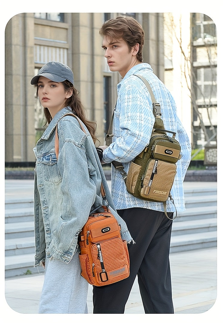 Unisex Fashion Anti-Theft Crossbody Bag - Lightweight Oxford Material, Secure Zip Closure, Adjustable Strap, Perfect for Travel & Everyday Use, Crossbody Ba