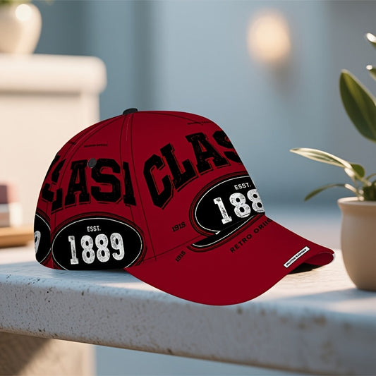 1pc Vintage Baseball Cap - Adjustable Strap, Lightweight Retro Hat with Classic, for Men's Everyday & Special Events (Halloween, Christmas, Thanksgiving) - Ideal Gift for Vintage Style Lovers, Casual Headwear, Comfortable Hea