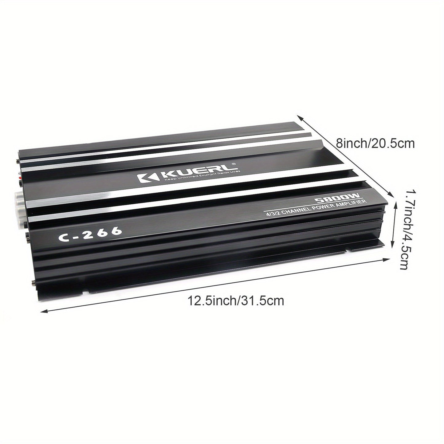 4 Channel Power Amplifier Stereo Audio Super Bass Sub Woofer Amp 12V