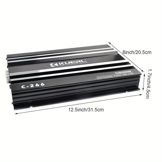 4 Channel Power Amplifier Stereo Audio Super Bass Sub Woofer Amp 12V