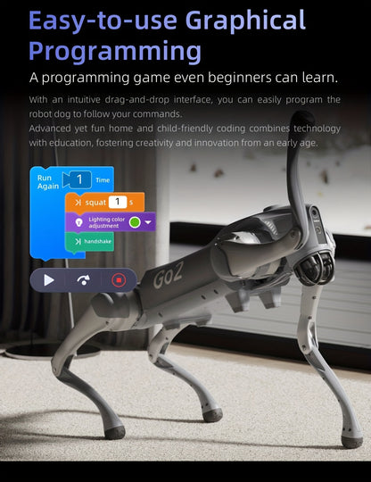 Unitree Go2 AI Robot Dog Smart Bionic Robot, Robot Pet, Home Automation, Modern Robot, Futuristic Design, Highquality Build, Durable Construction, Wireless Robot, Appcontrolled Robot