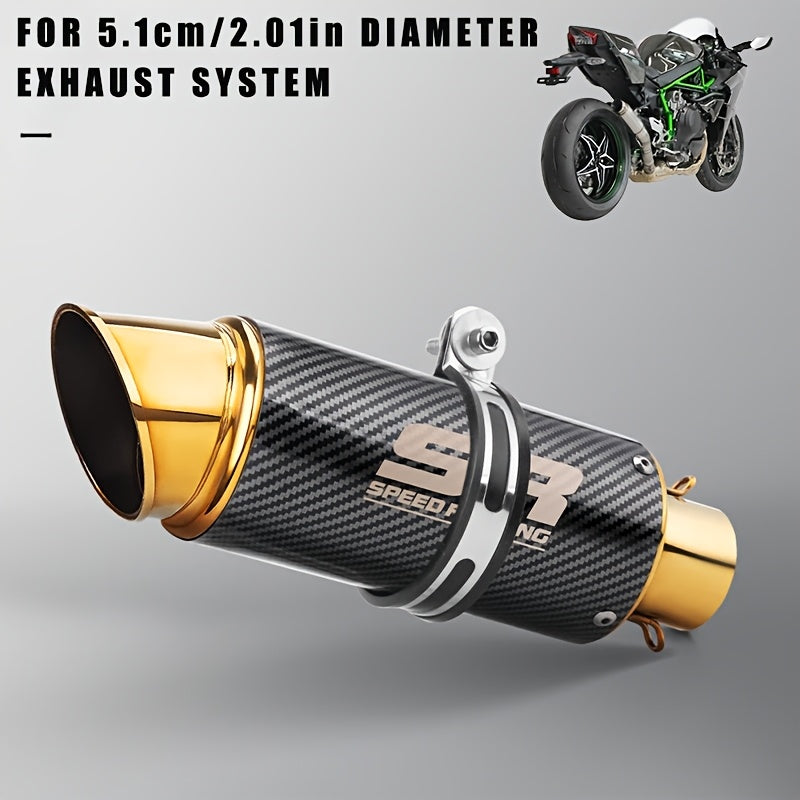 Universal 51mm caliber motorcycle exhaust tailpipe for Honda for Kawasaki and other motorcycles, made of stainless steel material with high performance and high temperature resistance. Motorcycle parts and accessories