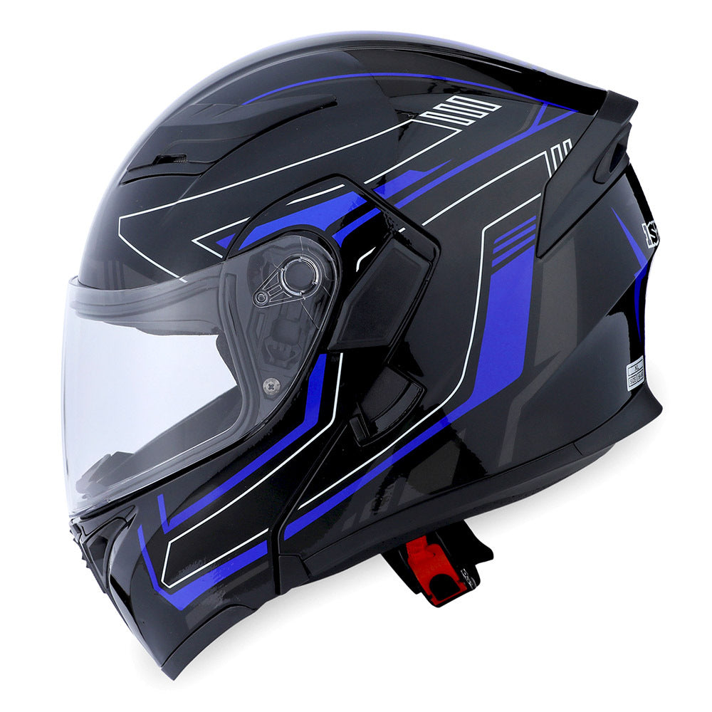 MOTORCYCLE MODULAR FULL FACE HELMET FLIP UP DUAL VISOR HELMET