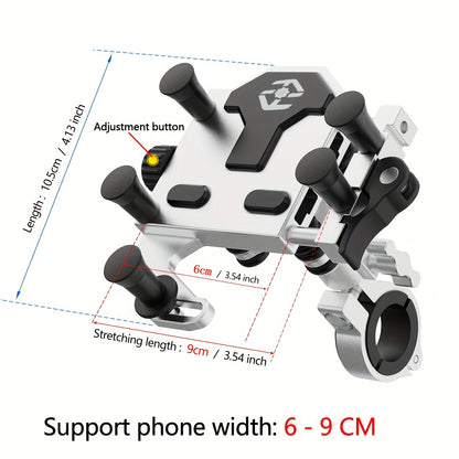 [Riding Phone Bracket] Outdoor Riding Bracket, Motorcycle Mobile Phone Navigation Bracket, Can Rotate 360°, Shock Absorption And Anti Shake, Electric Bicycle Takeaway Bracket, Car Delivery Knight Special Fixed Bracket, Multi