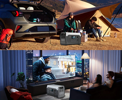 CTOLITY 1600W Portable Power Station, Equipped with a 200W Solar Panel, 1024Wh Lithium Iron Battery, 1-Hour Fast Charging, UPS Function, Suitable for Home Power Backup, Camping And Rvs, Portable Charger Power Bank Bank, Emerg