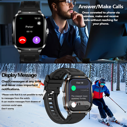 2025-Themed Touch Smart Watch with LED Lighting, Wireless Call, SMS Reminder, USB Charging, Fitness Tracker, Step Counter, Calorie, Music, Weather, Alarm, Calculator