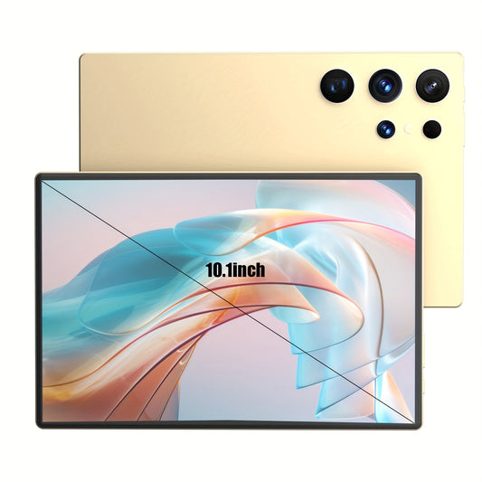 2025 Smart Tablet 10.1-inch 2K Display 120Hz Dual SIM5G 16MP+32MP Dual Camera 16GB RAM, 512GB ROM WIFI Android 14 Core Processor Type-C Fast Charging 10000mAh Battery with Keyboard And Touchpen, Best Gift for Holidays And Bir