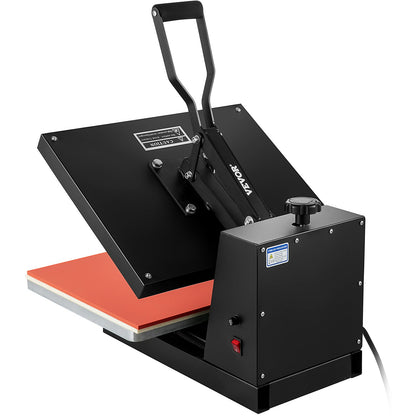VEVOR 1700W Heat Press, 16x24/15x15/16x20in Power Heat Press Machine, High Pressure Fast Heating Heat Press Machine for T-Shirt, Digital Industrial Sublimation Printer for Heat Transfer Vinyl, Easy to Use, Black