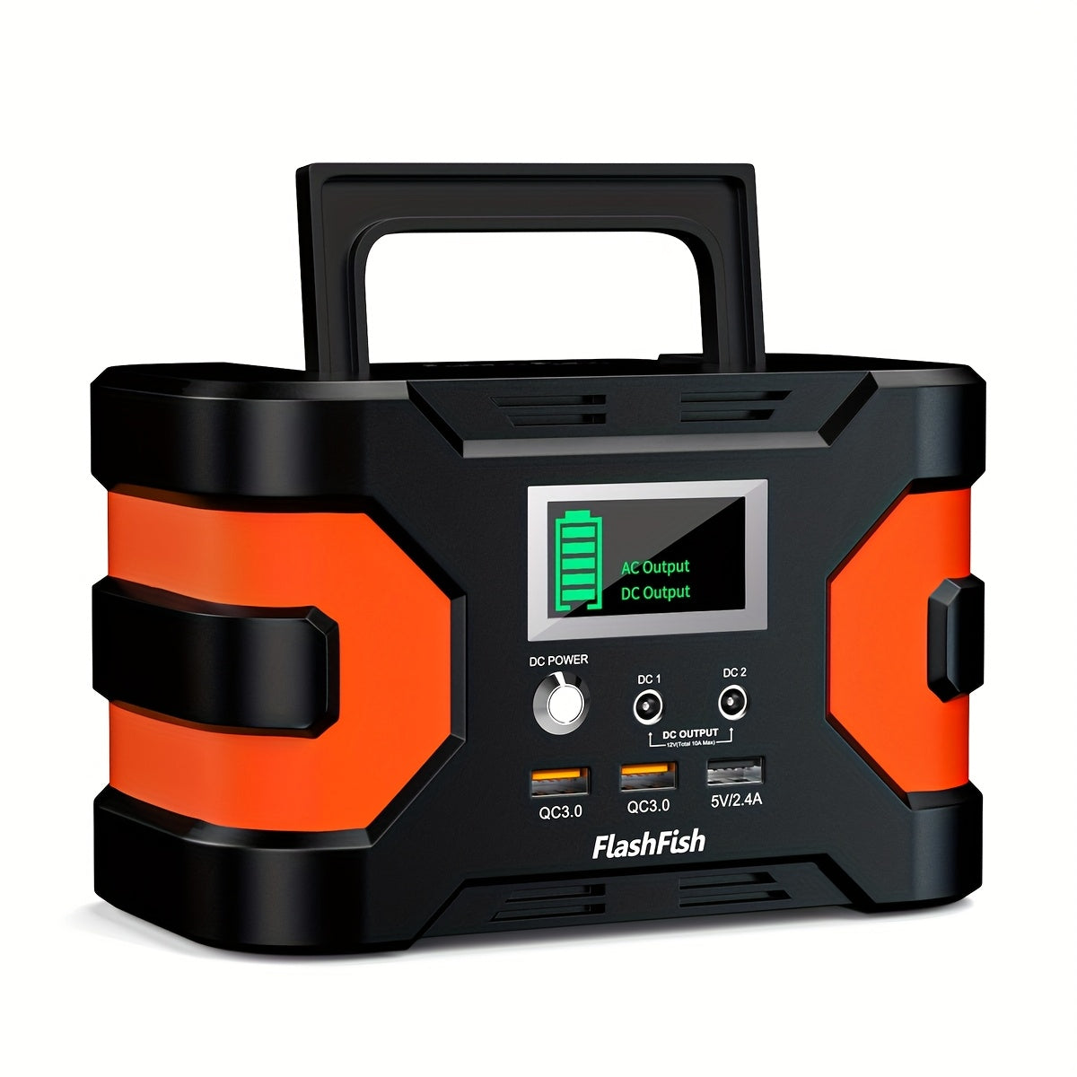 Flashfish 200W Portable Power Station, 45000mAh Solar Generator with // Outlets, Lithium Battery Pack for CPAP, Camping, Home Emergency Backup, Solar  Compact & Lightweight Design,F Overload & Overheat, 166Wh Capacity, 110V-1