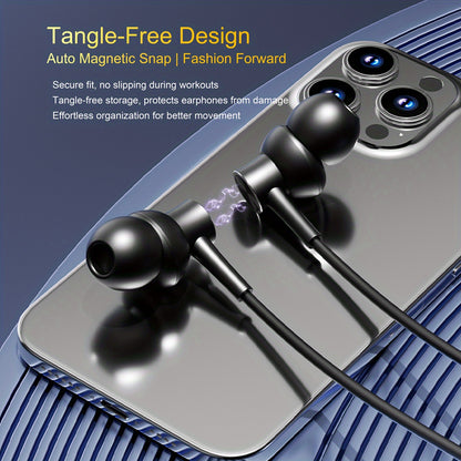 Neckband Wireless Earbuds, Wireless V5.4 Headphones with Microphone, Ultra-Light weight Comfort, Digital LED Display, Deep Bass Strong Beat, 25H Playtime, Magnetic Earphones