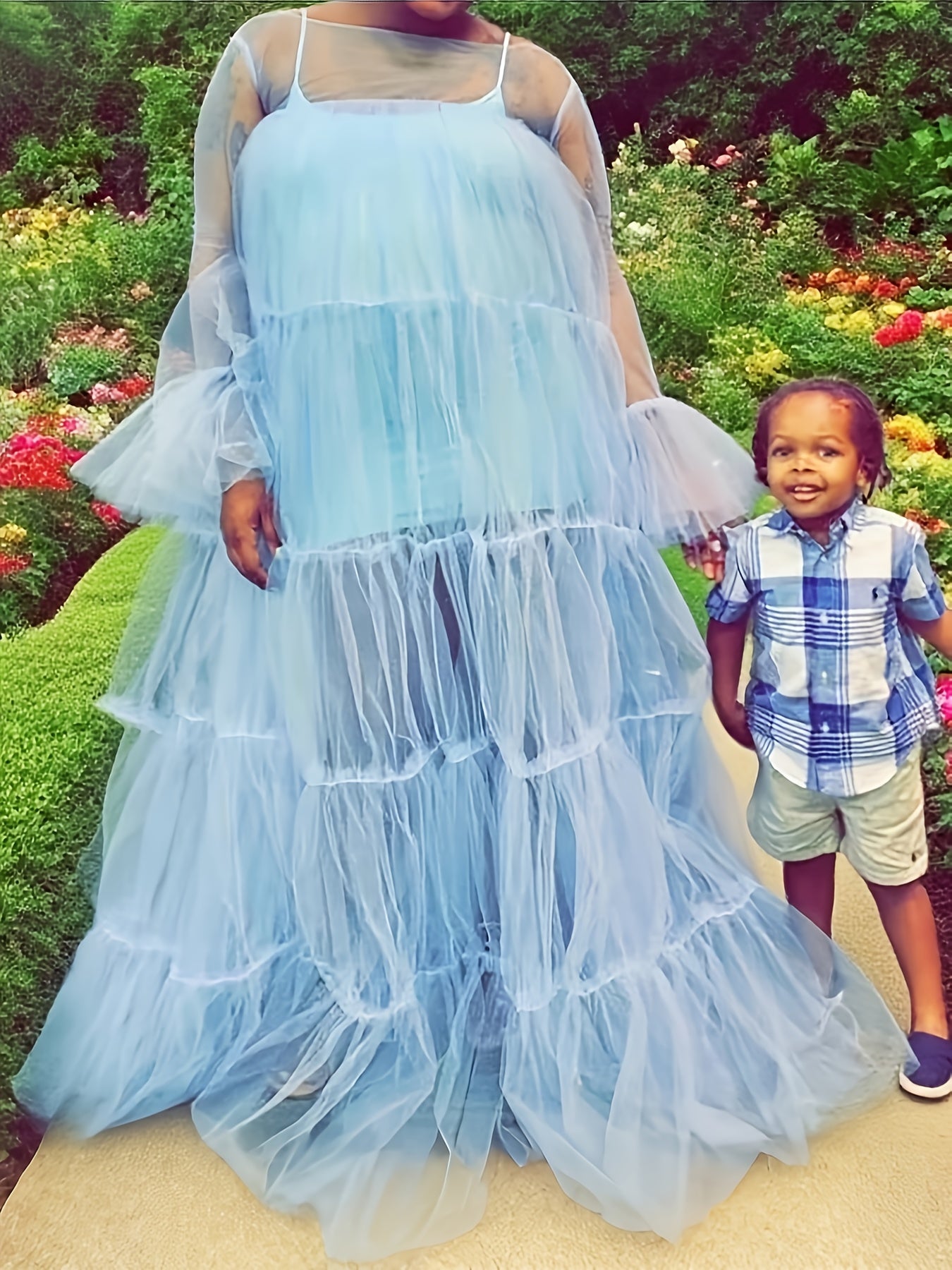 Women' Sexy Lace Off-Shoulder See-Through Maxi Dress - Neck -Line Party Gown with Long Pleated Train Suitable for Club, Prom, Wedding Dresses