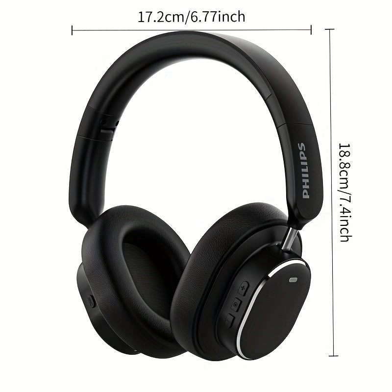 Philips Wireless Bluetooth Headphones, ANC Hybrid Active Noise Cancelling Headphones, Over-Ear Wireless Headphones, Wireless On-Ear Bluetooth Headphones, HiFi Stereo with Microphone, ANC Active Noise Cancelling Headphones, Fo