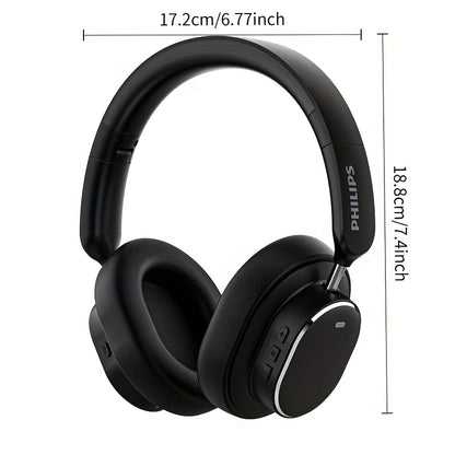 Philips Wireless Bluetooth Headphones, ANC Hybrid Active Noise Cancelling Headphones, Over-Ear Wireless Headphones, Wireless On-Ear Bluetooth Headphones, HiFi Stereo with Microphone, ANC Active Noise Cancelling Headphones, Fo