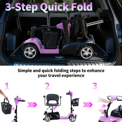 A Foldable Electric Scooter. This 250W, 24V 15Ah Daily Commute Scooter Is Equipped with A Buzzer And A Detachable Basket. It Features Three Adjustable Speed Gears, with A Speed Of 6-7 Mph And A Range Of Up to 16 Miles.