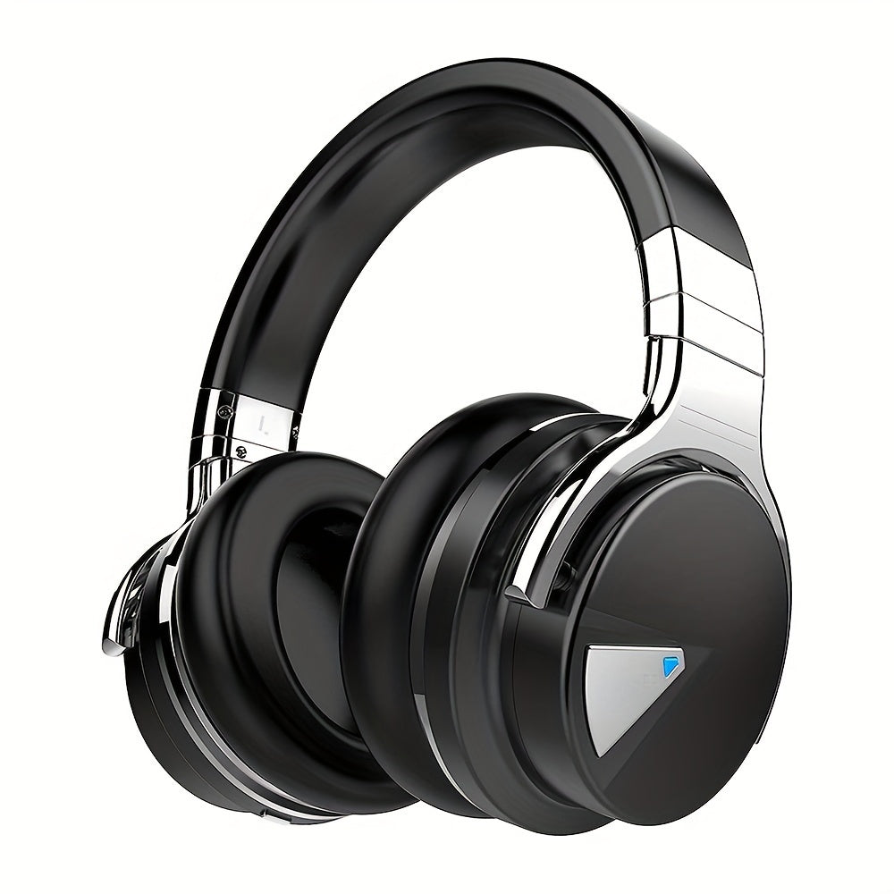 Active Noise Cancelling Wireless Headphones, 30H Playtime, with Microphone, Deep Bass, 30 Hours Playtime