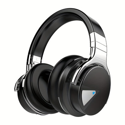 Active Noise Cancelling Wireless Headphones, 30H Playtime, with Microphone, Deep Bass, 30 Hours Playtime