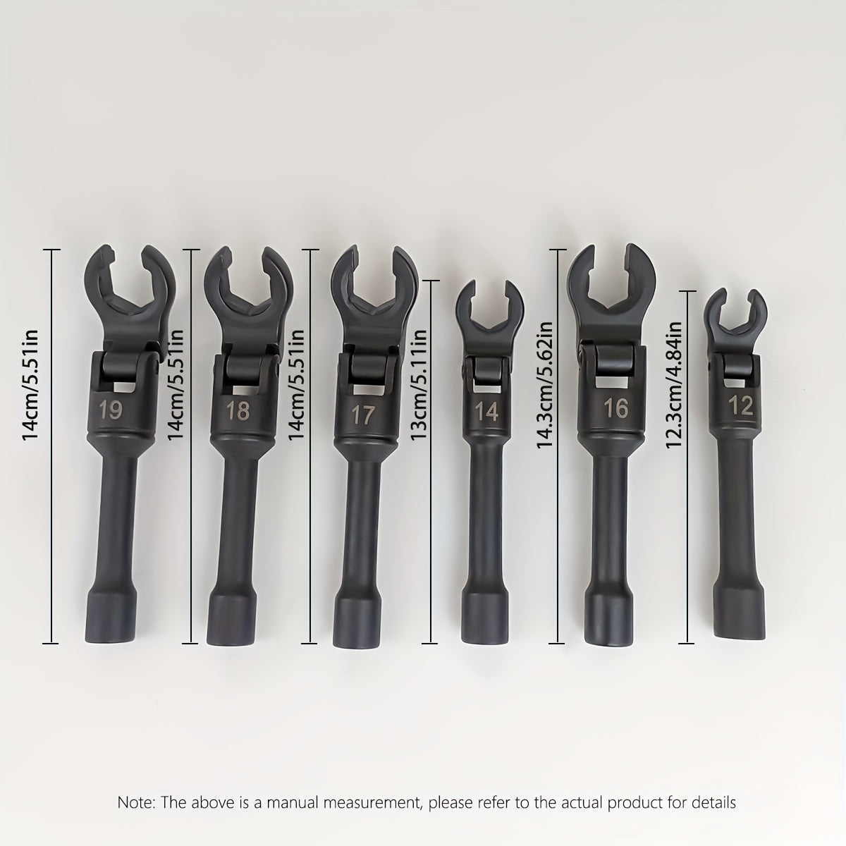 6 adjustable nozzle oil pipe wrenches, interchangeable open-end wrenches, can be used for repairing bicycles, cars, machines, product assembly, etc. Suitable for daily household maintenance