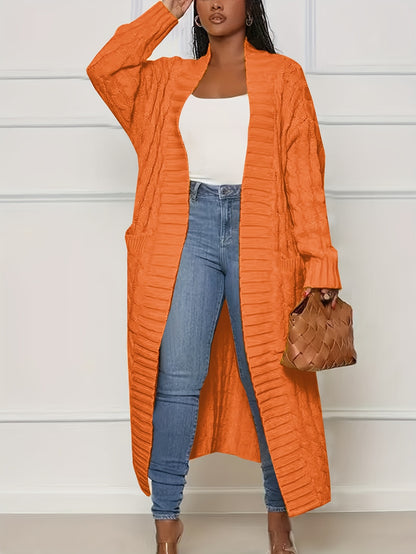 [Cardigan Sweater] Plus Size - Plus Size Cardigan Sweater A23A062