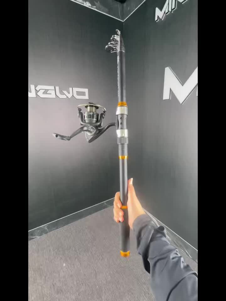 Telescopic Portable Sea Fishing Rod Set with 4000 Reel - 82.68inch/94.49inch/106.3inch/118.11inch/141.73inch, Carbon Fiber, Medium Light Power, Ambidextrous, Medium Fast Action, Uncharged, for Offshore Fishing, Outdoor Fishin